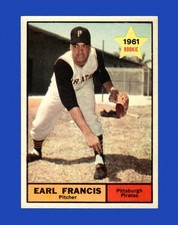 1961 Topps Set-Break # 54 Earl Francis NM-MT OR BETTER *GMCARDS*