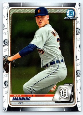 2020 Bowman #BCP-99 Matt Manning Chrome Prospects Detroit Tigers