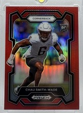 2024 Panini Prizm Draft Picks- Chau Smith-Wade #188 Red Prizm (RC) /299 Panthers