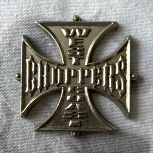 West Coast Choppers Iron Cross Metal Motorcycle Pin