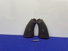 Vintage Smith Wesson K Frame Square Butt Wood Grips With Grip Screw