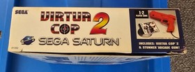 Virtua Cop 2 Sega Saturn w/ Stunner Arcade Gun - GUN, BOX, PAPERS ONLY (NO GAME)