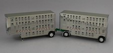 DCP 1:64 *WILSON* 28' Silverstar Dual Pup LIVESTOCK TRAILERS *CHROME* NEW!