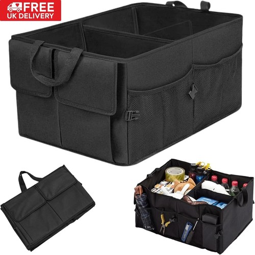Car Boot Organiser Foldable Portable Heavy Duty Tidy Car Storage Organiser 2IN1