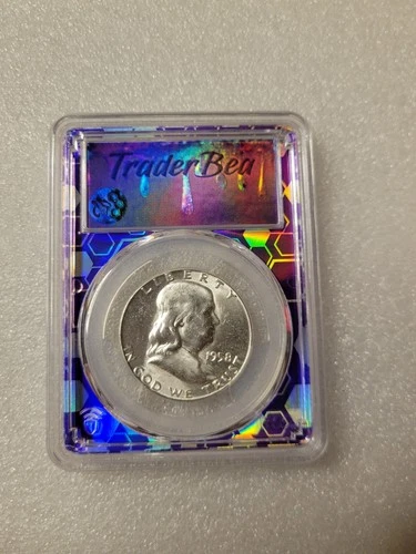 1958 Frankin Half Dollar PCGS MS64 50C 90% Silver Half Trader Bea