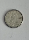 1962 Canada 10 Cents Dime Bluenose Sailboat Date “2” Weak/Almost Missing See Pic