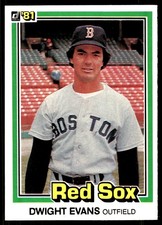 Dwight Evans 1981 Donruss #458 Red Sox MLB READ FREE SHIPPING AutographDen