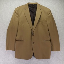 Jos A Bank Blazer Mens 46R Travelers Wool 2-Button Suit Jacket Sport Coat Tan