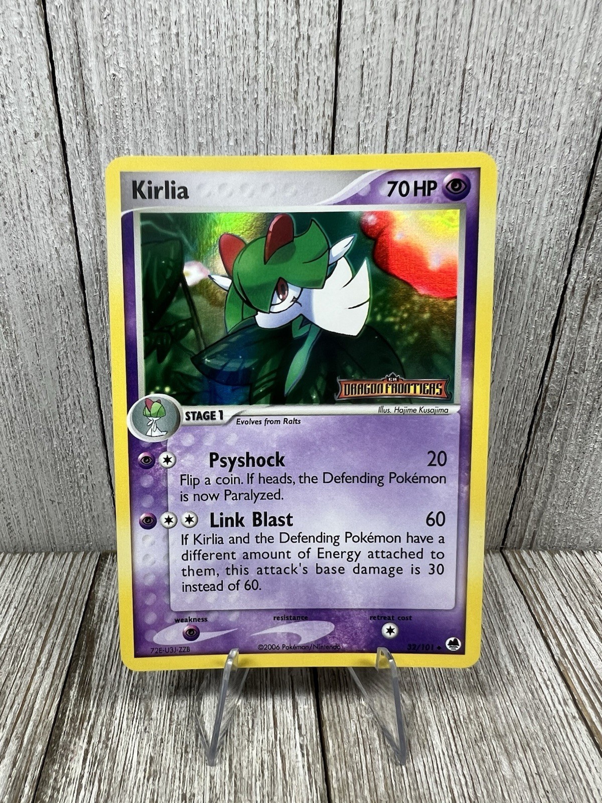 Kirlia 32/101 - Dragon Frontiers Stamped Reverse Holo - Pokémon TCG NM/LP