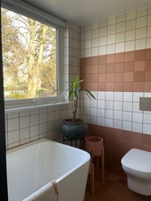 Porcelain Superstore Pixel porcelain 12.3cmsqr wall/floor tiles, colours: white