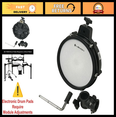 12'' Dual Zone Mesh Snare Pad for Electronic Drum Kits - Compatible with Roland,