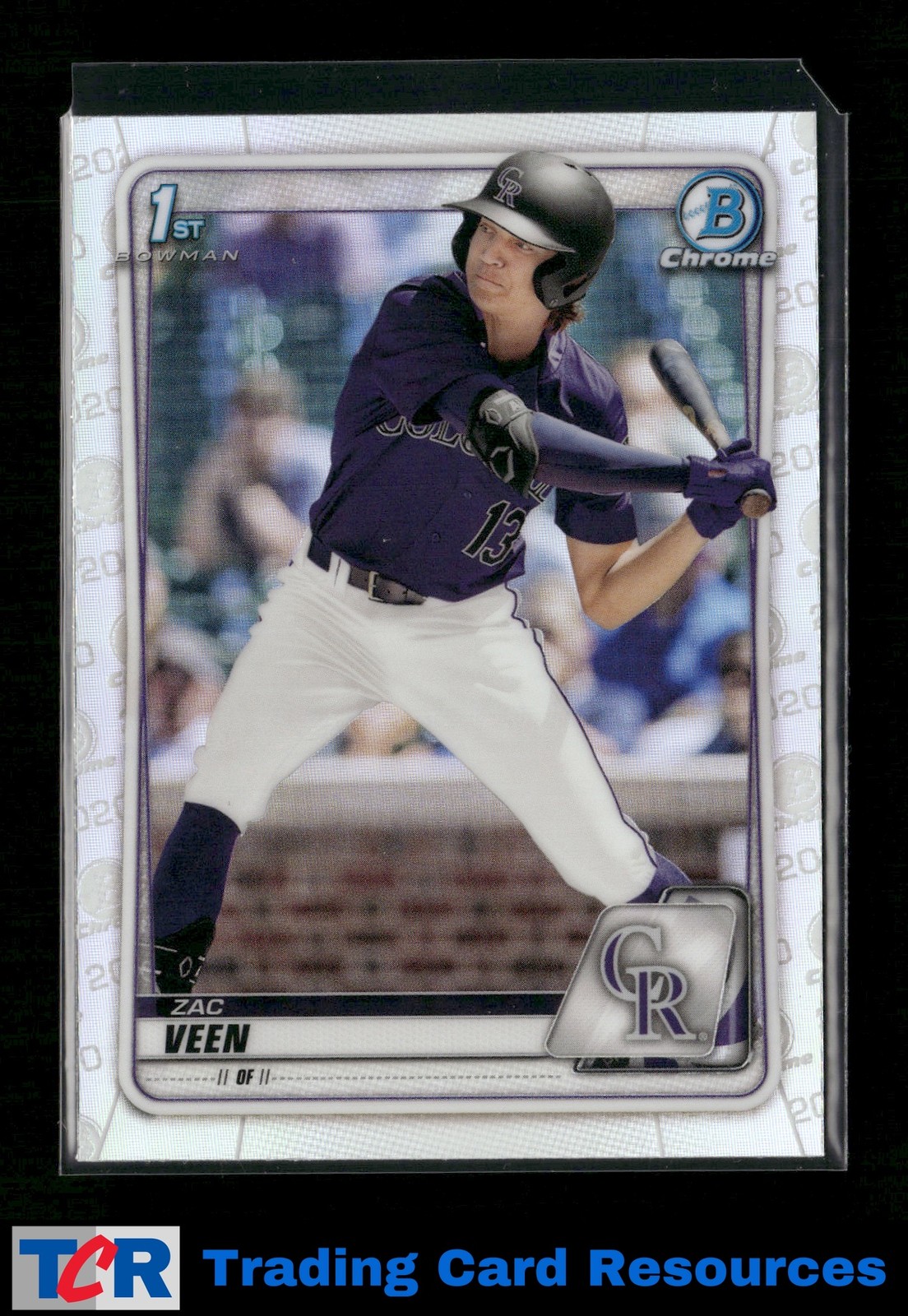 2020 Bowman Draft #BD-107 Zac Veen Chrome Refractor