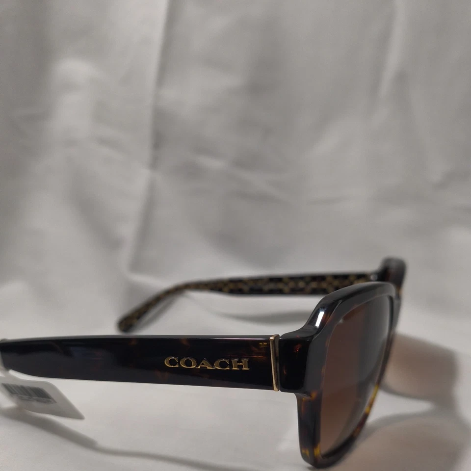 Gafas de sol Coach L1010 HC 8232 550713 marco de plástico tortuga oscuro solo marrón Foto 2 de 4