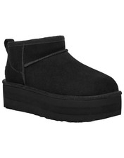 UGG DONNA STIVALI CLASSICI ULTRA MINI PLATFORM NERI 135092 plateau EU39