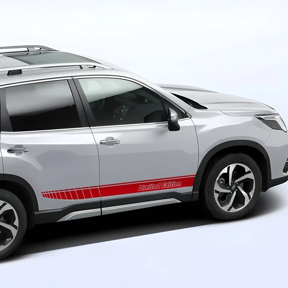 Car Door Side Skirt Racing Stripes VDeal Stickers for Subaru Forester 2014-2025 - Image 3 of 4