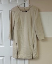 J. Crew Pointe Ivory Zipper Sheath Dress Cream Size 0