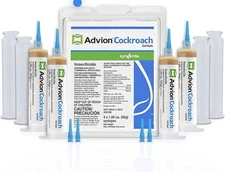 Advion Cockroach Gel Bait, 4 Tubes x 30-Grams, 1 Plunger and 2 Tips