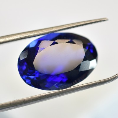 Natural 11.15 Ct TANZANITE Blue Oval Shape CERTIFIED Loose Gemstone For Gifting