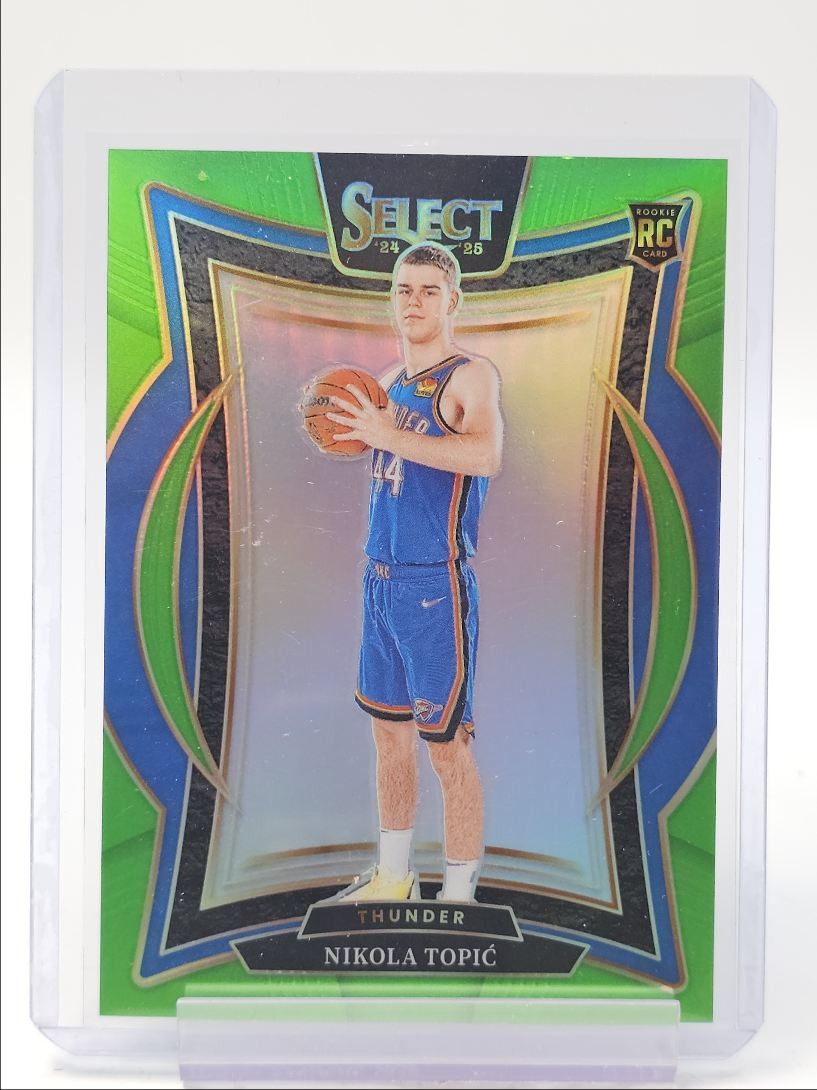NIKOLA TOPIC 2024-25 SELECT CONCOURSE ROOKIE NEON GREEN PRIZM RC /75 Q4247