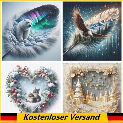 Scenery Printed Cross Stitch Kit DIY 11CT Embroidery Craft Set Home Wall Decor