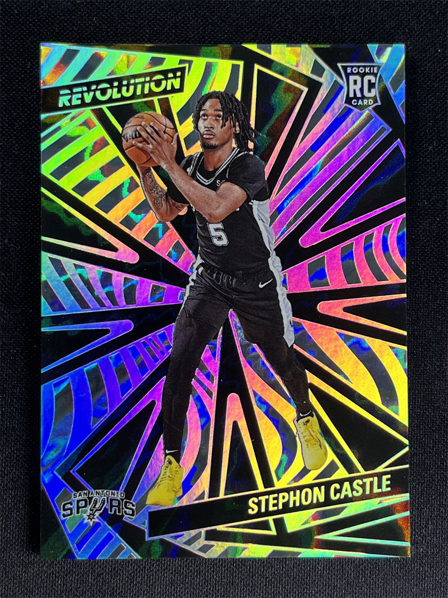 2024-25 Panini Revolution Stephon Castle #116 Lightning Rookie RC Spurs /175