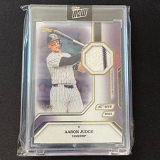 ⚙️BN 2025 TOPPS NOW COLLECTION BASEBALL AL MVP RELIC PURPLE /75 AARON JUDGE