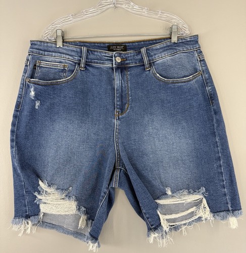 Judy Blue Cut Off Shorts Women’s Plus Size 3XL High Rise Stretch Denim