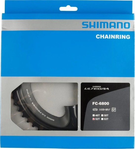 Shimano Kettenblatt Ultegra FC-6800 52 ZäHne Grau - PräZiser Antrieb FüR Spor...-image