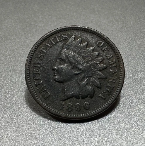 1890 Indian Head Cent Penny Good Condition 1c One Cent US Coin