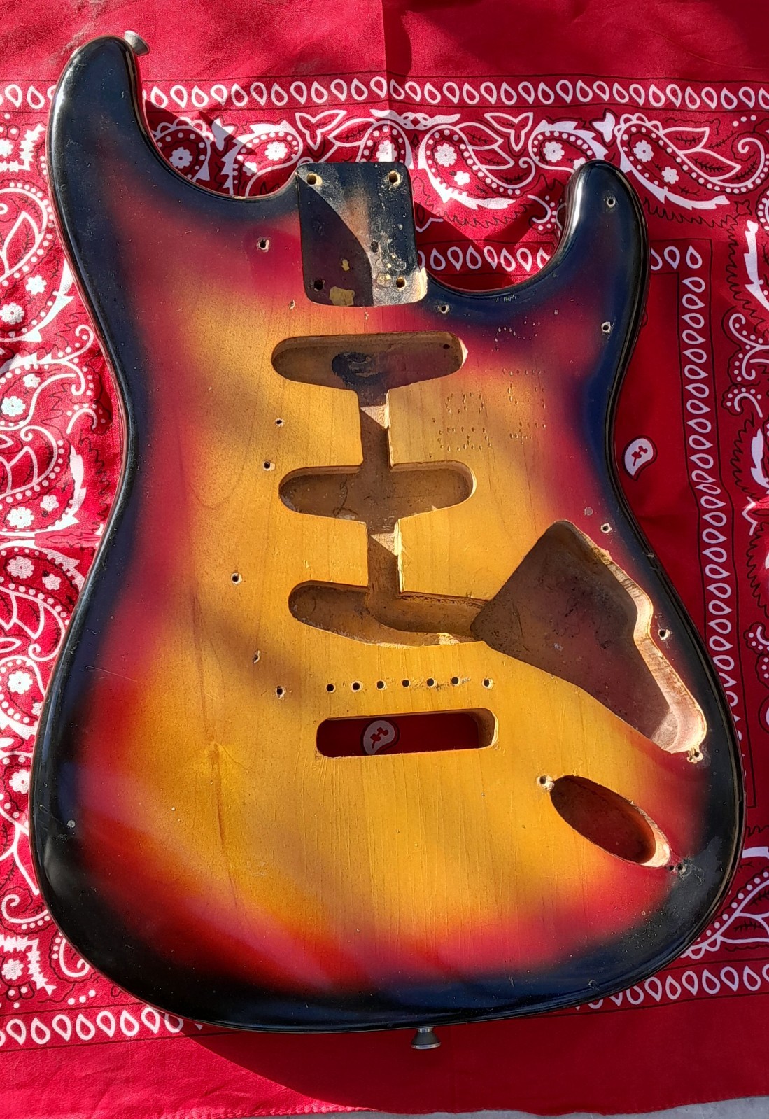 Body Fender Stratocaster  1963 Pre Cbs   Sunburst