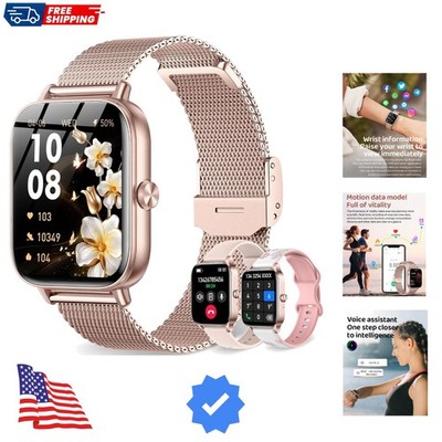 Smart Watch for Women, 1.85''HD Fitness Tracker Answer/Make Call/Messages, 130...