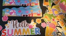 80 Piece Hello Summer Bulletin Board Set