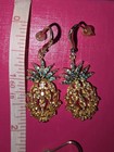  Pineapple Earrings For Pierced Ears Two Different Pairs Beautiful One With Gems — photo 7