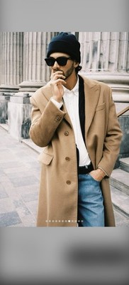Alex Mill Camel Wool Overcoat