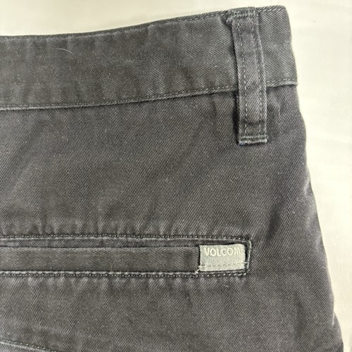 Volcom Corpo Class Chino Monty Shorts Black Pocket Skater Y2K 10” Inseam Size 38 - Picture 6 of 11