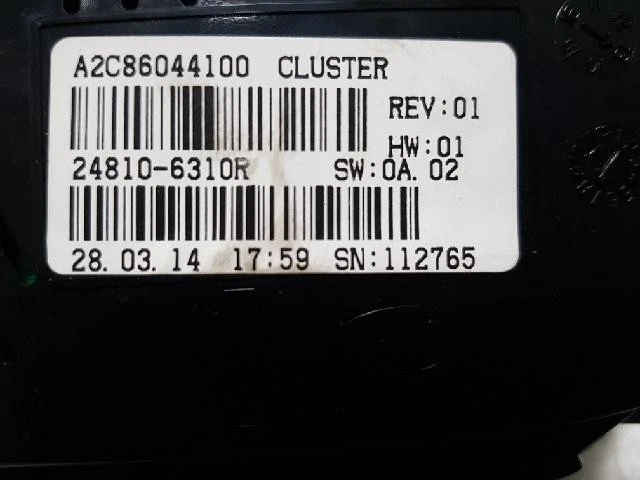 Renault Fluence SM3 2015 grupos de instrumentos 248106310R Foto 4 de 4