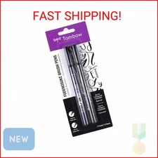Tombow 62038 Fudenosuke Brush Pen, 2-Pack. Soft and Hard Tip Fudenosuke Brush Pe