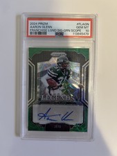 2024 Panini Prizm - Franchise Legends Signatures Aaron Glenn Green Scope Prizm 