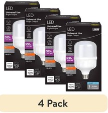 Feit E26 LED Light Bulb 35W 300W Equivalent , Daylight, 4000 Lumens - Pack of 4