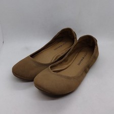 NWOT Lucky Brand LP Enco2 Ballet Flats Women's 8 Tan Casual Comfy Vacation
