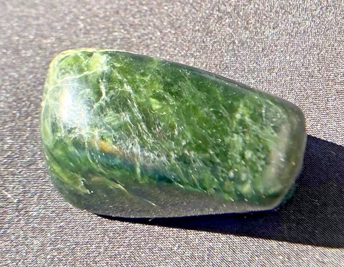 BIG SUR JADE FAT BLACK & GREEN NUGGET  TUMBLE POLISHED 40 Grams or 1.44 oz
