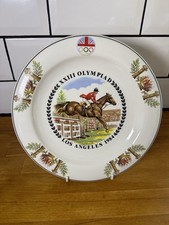 Vintage Royal Tudor XXIII Olympiad Los Angeles 1984 Plate Equestrian Olympic