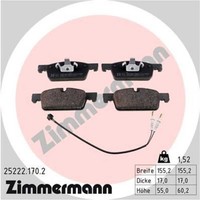 Zimmermann BremsbeläGe Bremsbelegsatz Vorne FüR Peugeot 508 SW I