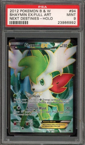 Pokemon Shaymin EX Next Destinies Full Art #94 PSA 9 Mint