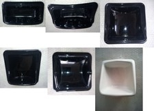 Portasapone in ceramica da incasso muro colore nero vari modelli prezzo cadauno