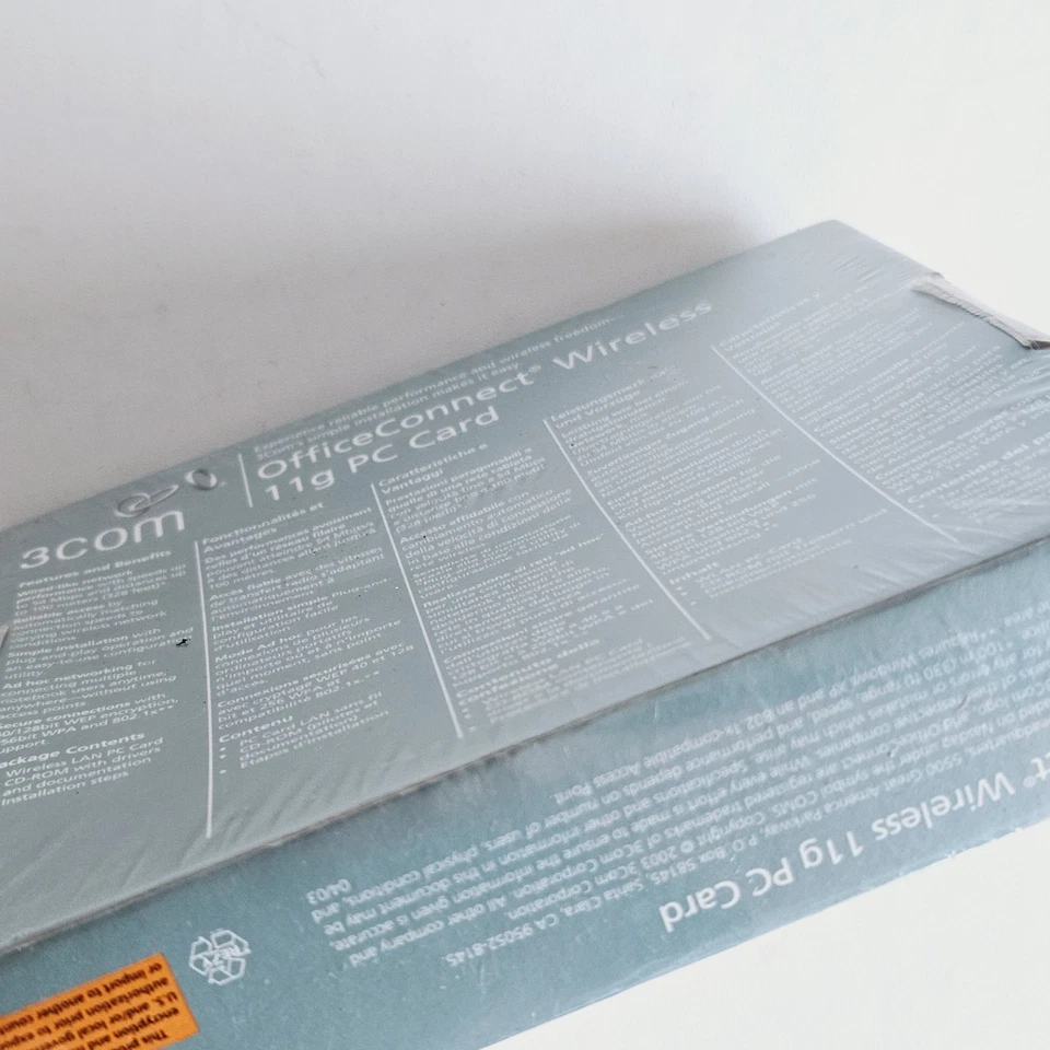 3Com OfficeConnect 3CRWE154G72 Wireless 11g PC Card Silver Black 802.11g 54Mbps - Image 4 of 4