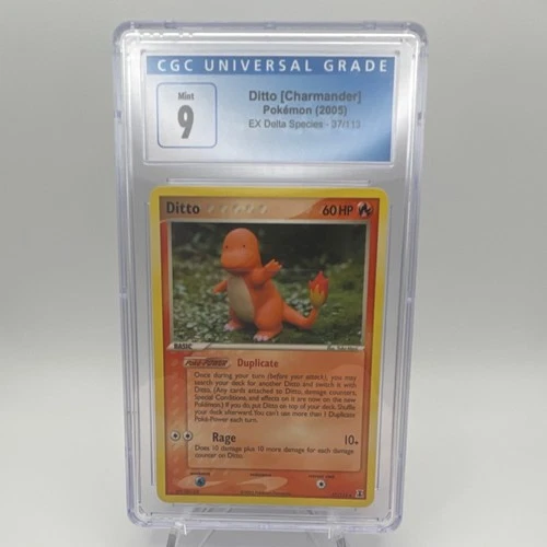 Pokémon Ditto (Charmander) 37/113 EX Delta Species Uncommon Regular CGC 9