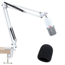 For HyperX SoloCast White Boom Arm - Mic Compatible