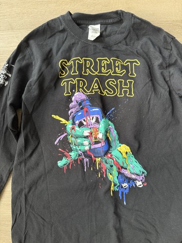 Street Trash Long Sleeve T-Shirt Small- Rock Metal Concert Merch VHS Horror - Picture 2 of 2