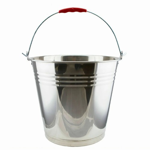 12LTR STAINLESS STEEL BUCKET WITH HANDLE HEAVY DUTY QUALITY 12L MARINE PAIL - Picture 5 of 5
